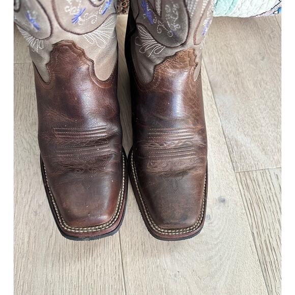 Tony Lama Womens Western Boots Size 10 Asena Floral Dtl Style RR2016L Cowgirl - Picture 7 of 9